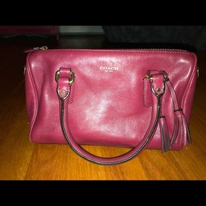 Burgundy Coach purse